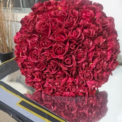 100 Glittered Roses Posie