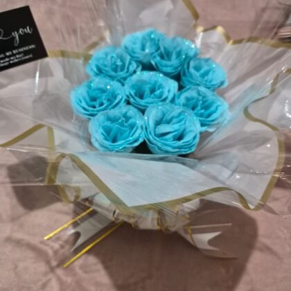 Tiffany Bouqet 9 Glittered Roses