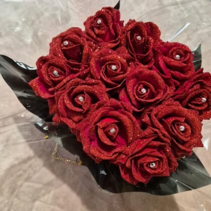 12 Roses Dior Bag with Diamontes